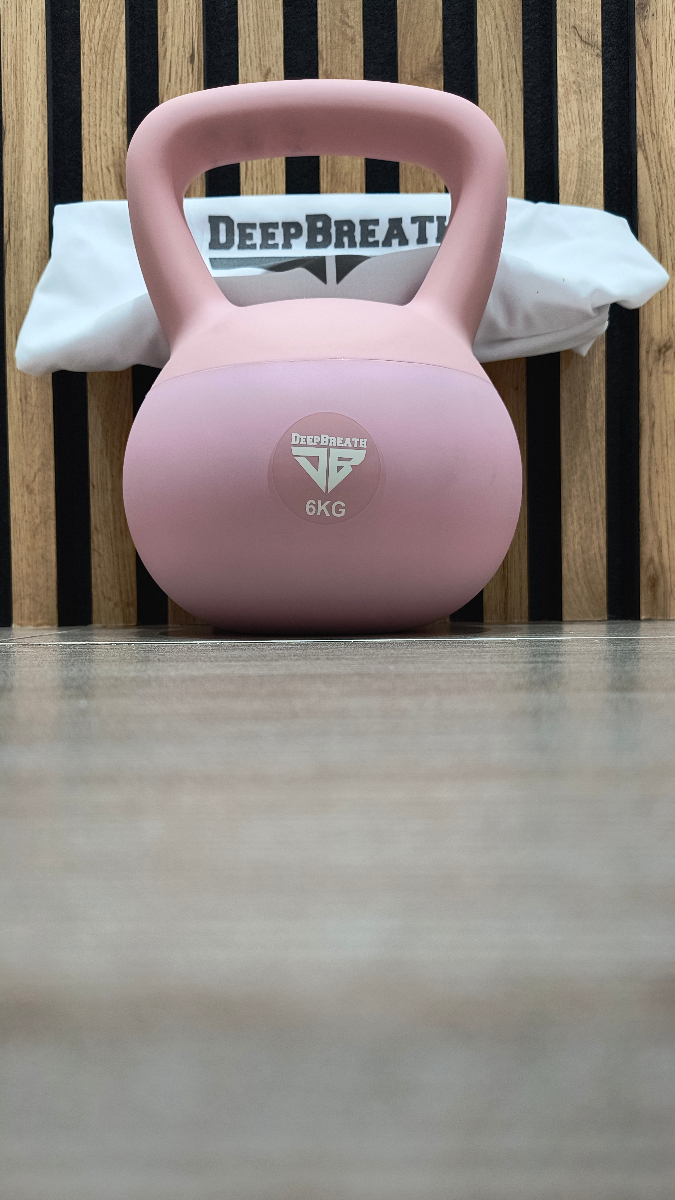 Zestaw Pink - Kettlebells, Gumy do ćwiczeń, Mata - Deep Breath